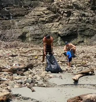Cleaning Playa Fantasia Jaco