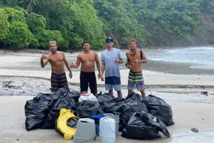 Cleaning Playa Fantasia Jaco