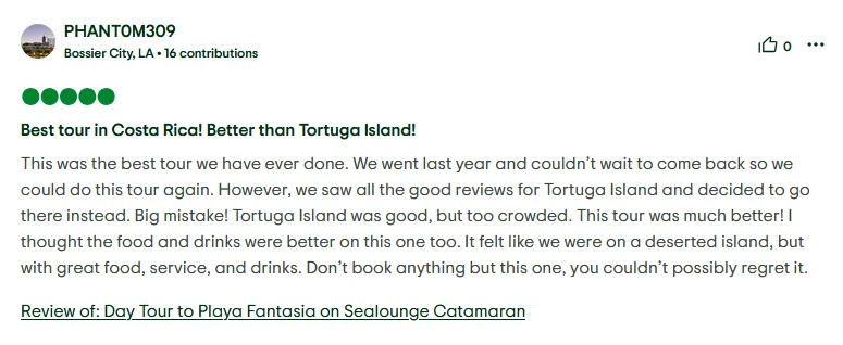 Review Catamaran Costa Rica