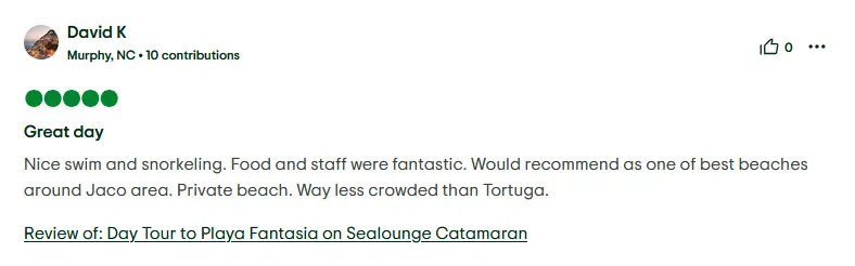 Review Catamaran Jaco