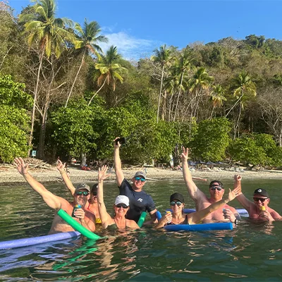 families snorkeling in Jaco Costa Rica families snorkeling in Jaco Costa Rica
